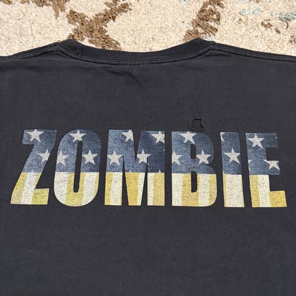 Vintage Rob Zombie Pinup Witch Shirt Size XL 2000s Band Tee - Picture 4 of 8